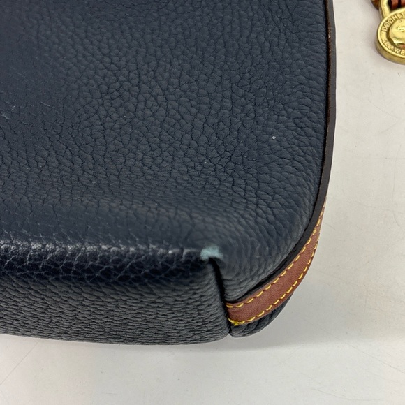 Dooney & Bourke Dark Navy Pebbled Leather Shoulder Bag Mini Vintage -Rare - Picture 5 of 12